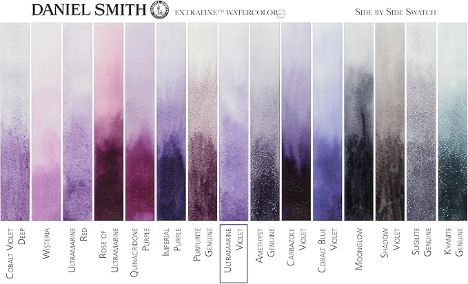 Daniel Smith Extra Fine Watercolor Paint, 5ml Tube, Ultramarine Violet, 284610108