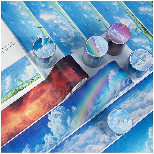 Tape Stickers for Journaling Supplies (White)