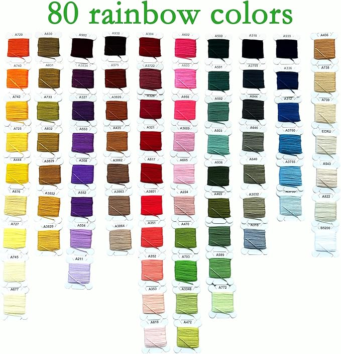 Friendship Bracelet Kit Embroidery Floss 80 Colors