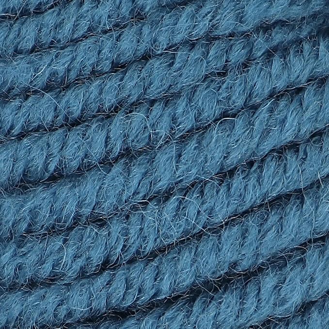 Estako Megastar, 75% Acrylic 25% Wool Yarn, Soft, Chunky Bulky Weight #5 for Crochet and Knitting 3.52 Oz (100g) / 120 Yrds (110m) (65096 - Oil Blue)