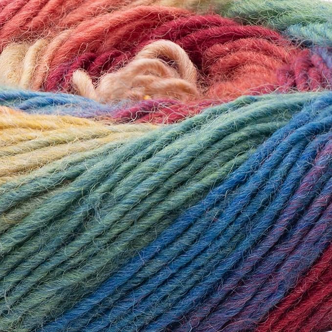 YarnArt Forza Festival Self-Striping Wool Blend Fingering Yarn, 100g (459 yd) – Gradient Color Yarn for Knitting, Crochet, Socks & Shawls (2904)