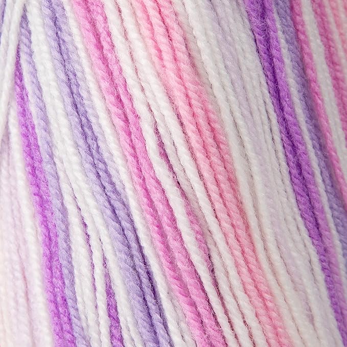 10 Skeins of Sensy Candy Yarn, 3.5 oz, 251 Yards, Multicolor Yarn for Crocheting and Knitting, Craft Gauge 3 Light (5434)