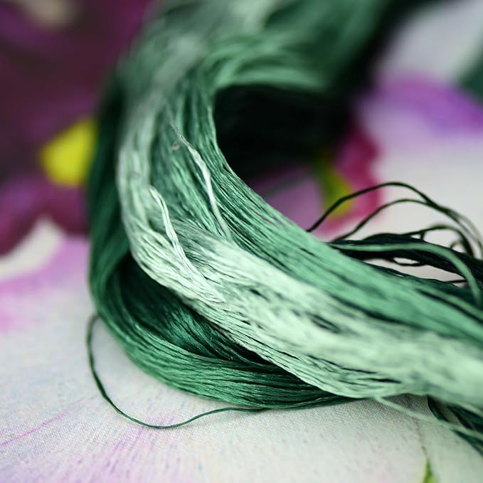 Mulberry Silk Floss Embroidery Thread Floss-Cross Stitch Threads China Silk Woven Jewelry Threads DIY Sewing Kits (34)