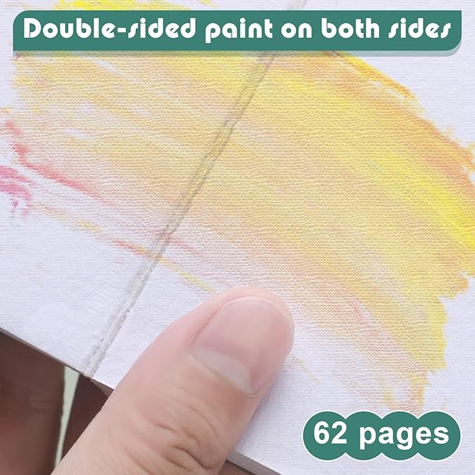 Ctosree 3 Pcs Mini Watercolor Sketchbook 3.9 x 3.9 Inch Portable Square Watercolor Notebook Painting Sketch Book 90 Sheets Textured Drawing Papers 300 GSM Artists Paper Pads for Art (Retro Colors)