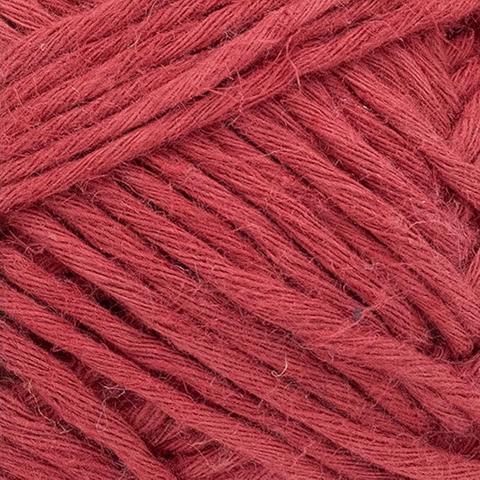 Lion Brand Yarn Cotton Hemp Soft, Durable Yarn for Crochet and Knitting, 1 Pack, Cherry