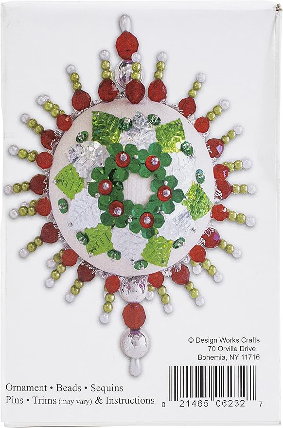 Holiday Wreath Beadcraft Ornament Kit