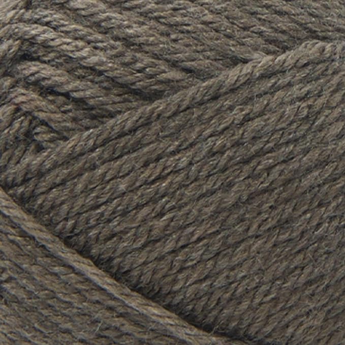 Lion Brand Yarn Basic Stitch Anti-Pilling Yarn for Crocheting, Knitting, and Crafts, Taupe Heather, 3 Pack