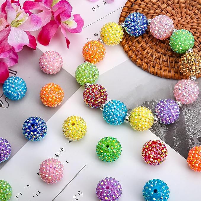 190 Pcs Beads for Keychains Pens Making, Included 16/20mm Acrylic Bubblegum Rondelle Beads for Pen, Jewelry, Bracelets, Keychain DIY Beadable Pens Making Kit Supplies