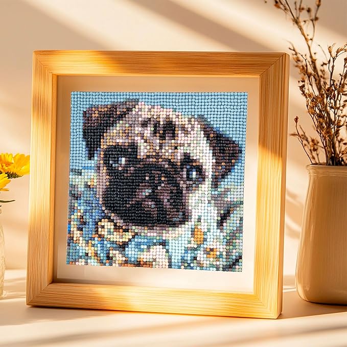 LuwoArte 6 Pack Diamond Painting Kits for Adults – Cute Dogs-Themed Diamond Art Kits – DIY Full Drill Paint Gem Art for Adults – Brilliant 5D Diamond Painting Kit – Relaxing Craft for Home Wall Décor
