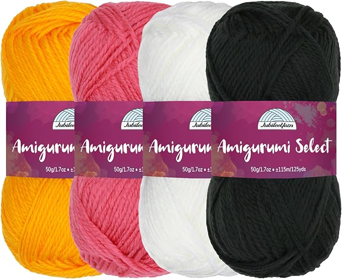 JubileeYarn Amigurumi Select Yarn - DK Acrylic - Inspiration Assortment 83-4 Skeins