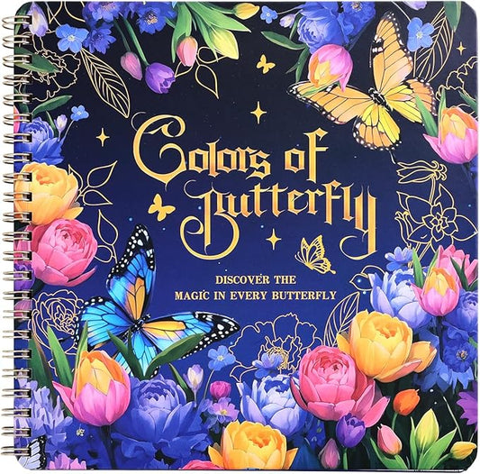 Women's Coloring Book 30 Pages Butterfly & Flower Pattern Coloring Books for Adults to Relax and Relieve Anxiety, Gift for Mother's Day, Birthdays, Christmas, Anniversaries