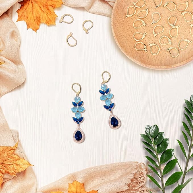 yaugkh 14k gold filled dangle ear wires hypoallergenic tarnish resistant leverback french findings for jewelry making