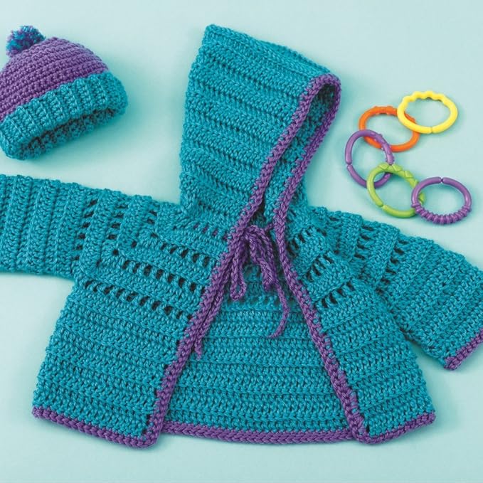 Caron Simply Soft 3-Pack Yarn, 3oz, Gauge 4 Medium Worsted, 100% Acrylic - Iris - Machine Wash & Dry