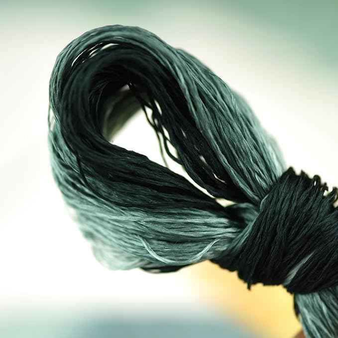 Natural 100% Silk Thread, Handmade Embroidery Thread Silk Floss 6 Colors 110m Each (52)