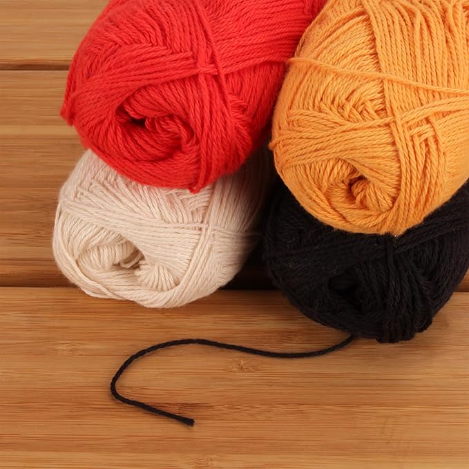 JubileeYarn Cotton Select Yarn - 50g/Skein Sport Weight - Inspiration Assortment 89-4 Skeins