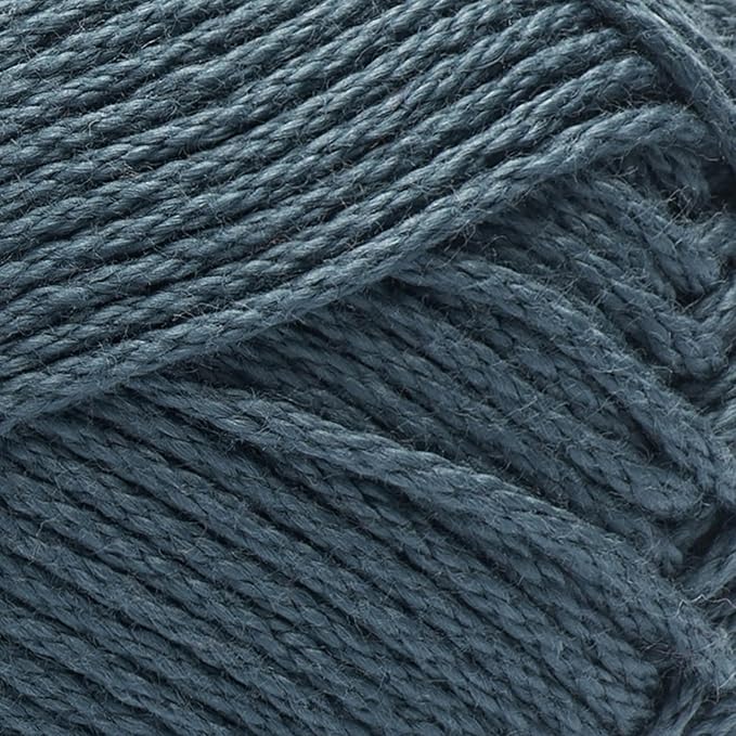 Caron All Day Cotton Yarn - 100g/3.5oz - 100% Mercerized Cotton - 173 Yards Bundle with Bella's Crafts Stitch Markers (Summer Night)
