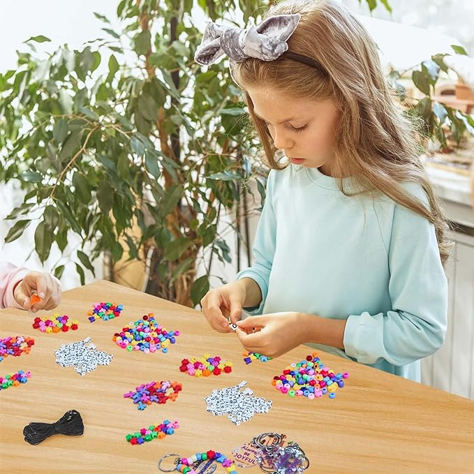 Cinrobiye 24 Set Christian Keychain Making Craft Kit, DIY Religious Bible Verse Keychains Inspirational Cross Beads Key Ring Women Teacher Appreciation Gifts for VBS Week Sunday Church School