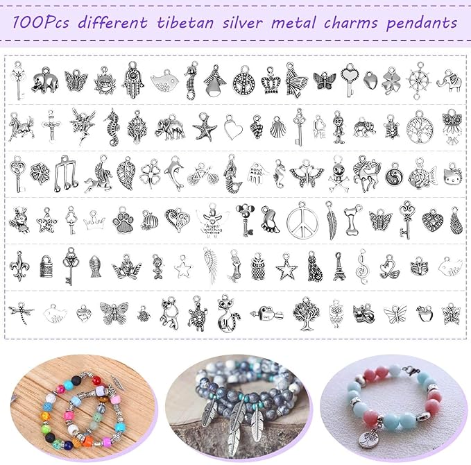 shynek Jewelry Making Kit - Adults Supplies with Tools, Wires, Findings & Charms for Making & Repair