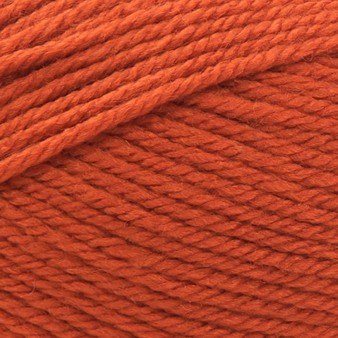 Lion Brand Yarn Basic Stitch Anti-Pilling Knitting Yarn, Yarn for Crocheting, 1-Pack, Pumpkin