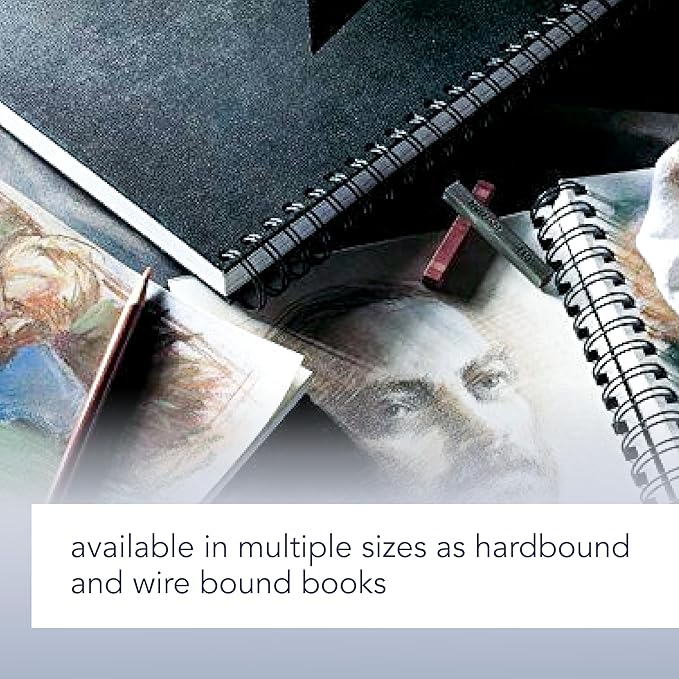 Canson Artist Series Sketchbook, Wirebound Journal, 7x10 inches, 80 Sheets (65lb/96g) - Artist Paper for Adults and Students - Graphite, Charcoal, Pencil, Colored Pencil