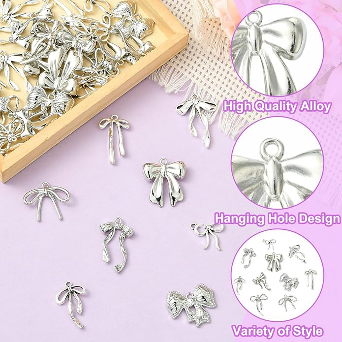 Antique Silver Cross Drink Insect Animal Theme Charms for DIY Jewelry Bracelet Necklace Earring Keychain Decor