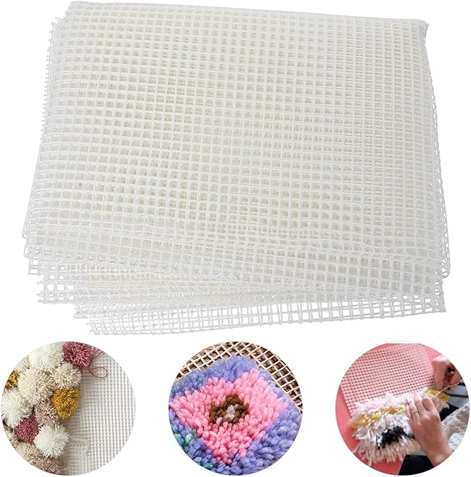 ARTIBETTER Blank Rug Hooking Mesh Canvas: Latch Hook Rug Canvas Rug Mesh Canvas Latch Hook Tool for DIY Latch Hook Rug Tapestry Canvas, 58 x 39 Inches