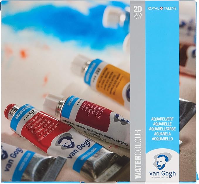 Van Gogh Watercolor Paint Set, 20x10ml Tube Set