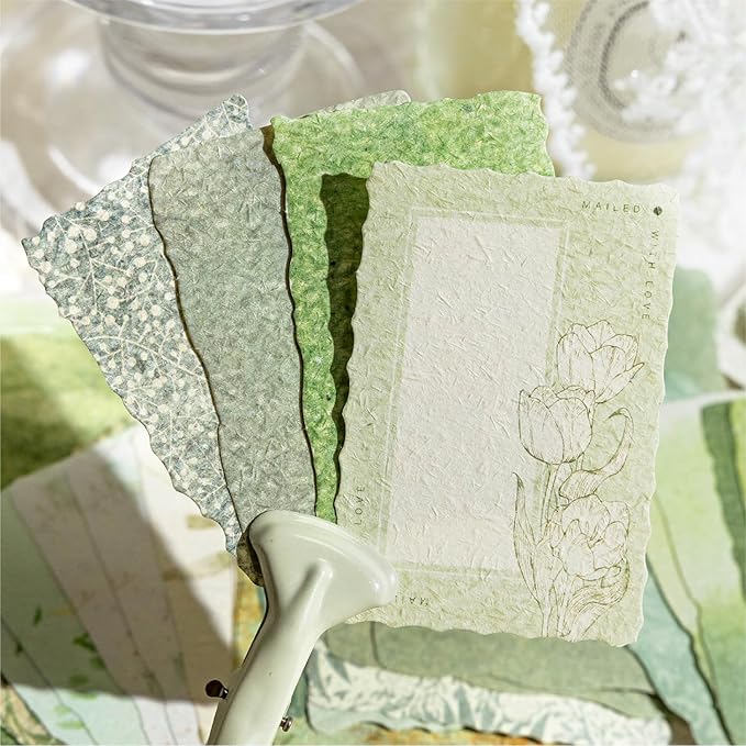 Alideco 400pcs Scrapbook Paper Vintage basic and versatile Scrapbooking Paper for Journaling Supplies, Decorative Craft Paper for Junk Journals (zhijianyouju)