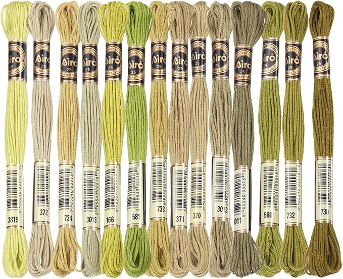 PATIKIL 14 Skeins Embroidery Floss, Polyester Embroidery Threads Bracelets String for Cross-Stitch Hand Embroidery, Multicolored Gray