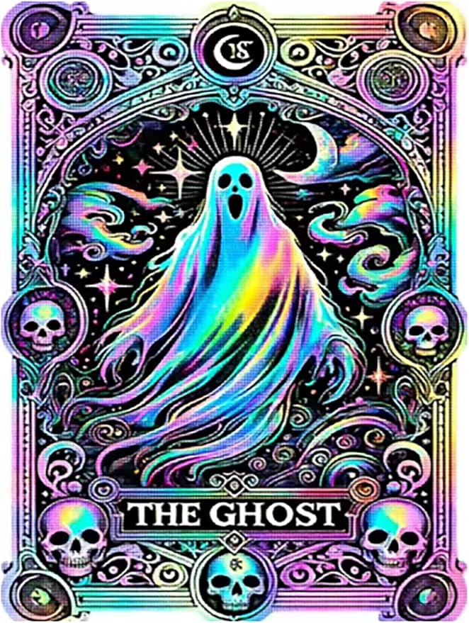 CZYWJMEI 5D Halloween Diamond Painting Kits for Adults Beginners,DIY Ghost Diamond Art,Full Round Drill Diamond Dot Gem Art Kits,Home Wall Decor 12x16 Inch
