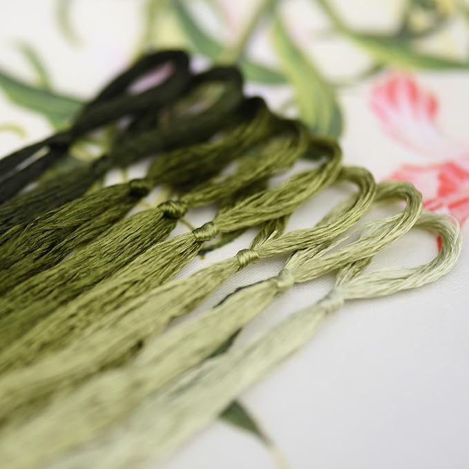 Natural 100% Mulberry Handmade Embroidery Silk Thread Silk Floss (77)