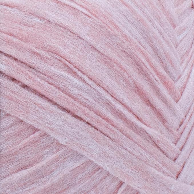 Lion Brand Yarn, Bulky Tape Rewind Yarn for Knitting and Crocheting, Mahogany Rose, 1 Pack