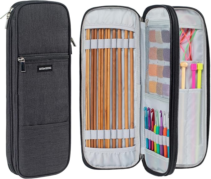 Knitting Needles Case (up to 14 Inches), Knitting & Crochet Accessory Organizer