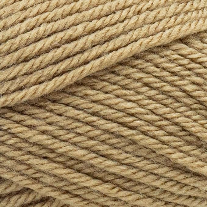 Lion Brand Yarn Basic Stitch Anti-Pilling Yarn for Crocheting, Knitting, and Crafts, Hazelnut, 3 Pack