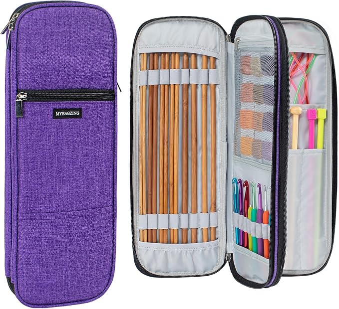 Knitting Needles Case (up to 14 Inches), Knitting & Crochet Accessory Organizer