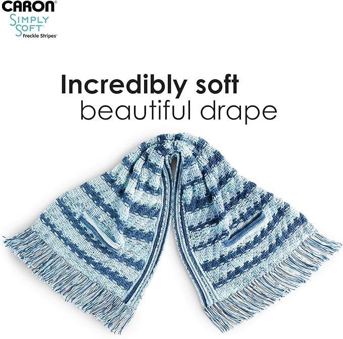 Caron Simply Soft Freckle Moss Yarn - 3 Pack of 5oz/141g - Acrylic - #4 Worsted (Medium) - 235 Yards - Knitting & Crochet