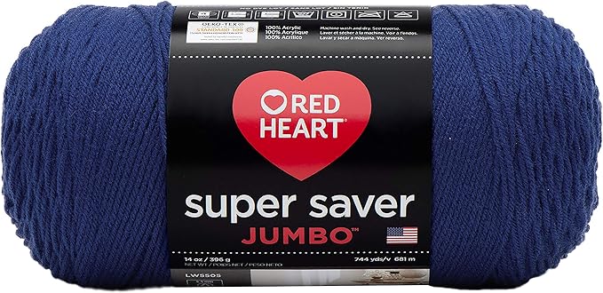 RED Heart RED Heart Super Saver Jumbo Yarn, Royal