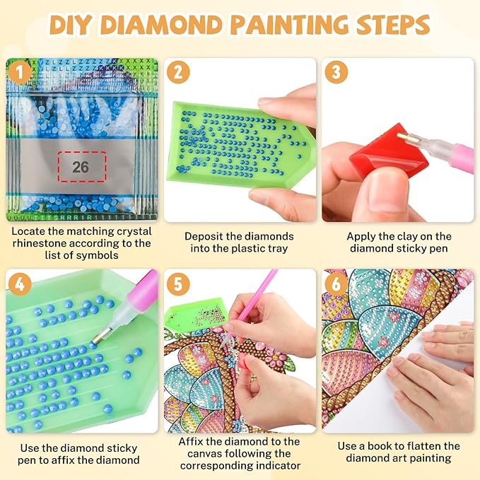 Bowetile Easter Diamond Art Hanging Kits for Adults, Diamond Art Suncatchers Easter Eggs Basket, 5D Special Shape Diamond Painting Pendant Window Ornament Gifts for Home Wall Door Decor