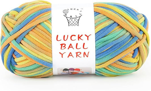 Yarn for Crocheting,100g Soft Yarn for Crocheting,Crochet Yarn for Sweater,Hat,Socks,Blankets(Orange Blue)