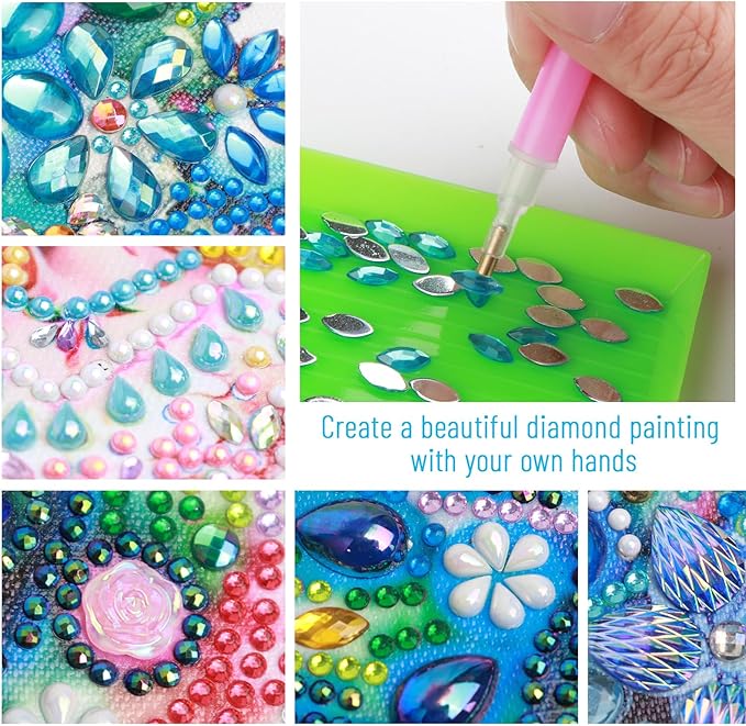 Diamond Art Painting Kits for Adults Butterfly Fairy Princess, 5D Special Shape Diamond Art Kits for Beginners, Crystal Rhinestones Diamond Art Painting for Home Wall Decoration Gift 12×12 inch