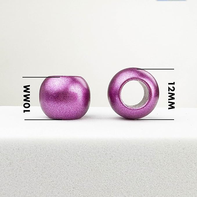 300 acrylic large hole beads for crafts 10mm x 12mm acrylic barrel beads with 5.7mm large hole, matte pink