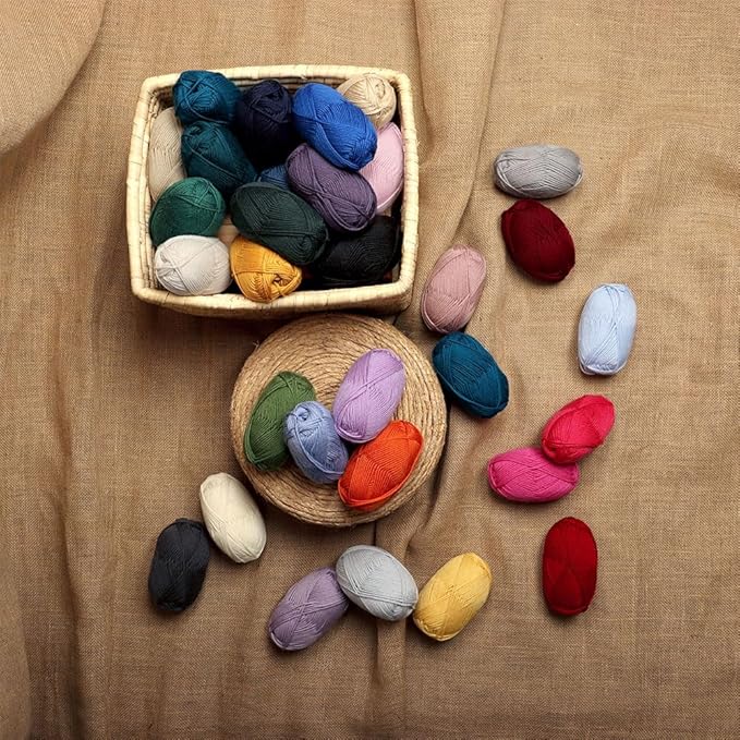 100% Pure Wool Yarn Superwash Set of 3 Skeins (150 Grams) DK Weight - Sourced Directly from Peru - Heavenly Soft and Perfect for Knitting and Crocheting (Hot Pink)