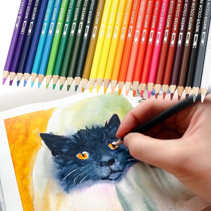 PATIKIL Watercolor Pencils, Red Color Pencil Set Sketch Coloring Drawing Colored Pencils Bulk Artist Drawing Supplies for Adult Coloring Book Blending, 3 Pcs