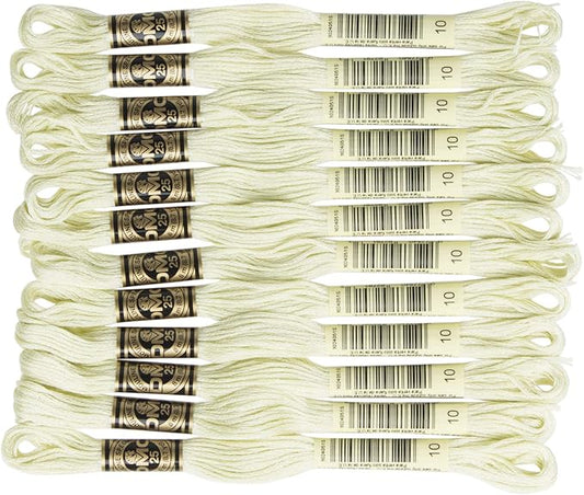 DMC DMC25B #25 Thread Embroidery Thread 12 Bundles #10 Green