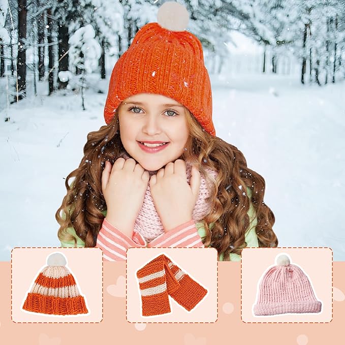 qxhol knit hat scarf knitting loom kit - diy craft kit for beginners，create custom hats & scarves ideas christmas birthday gifts for girls & boys，toys for age kids 6 7 8 9 10 11 12