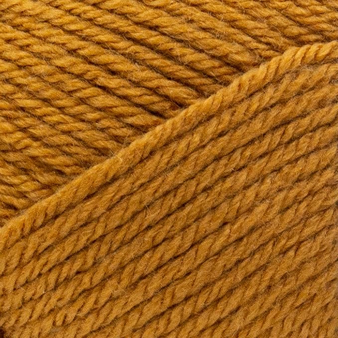 Lion Brand Yarn Basic Stitch Anti-Pilling Yarn for Crocheting, Knitting, and Crafts, Honey, 3 Pack