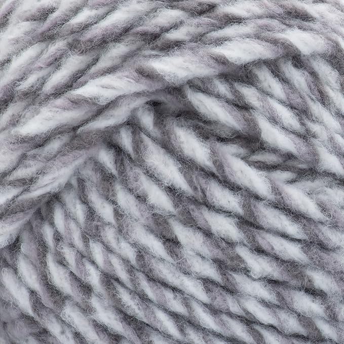 Bernat Forever Fleece Smoke Yarn - 2 Pack of 280g/9.9oz - Polyester - 6 Super Bulky - 194 Yards - Knitting/Crochet