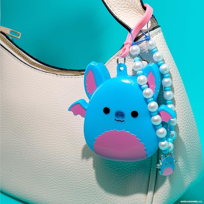 Original Squishmallows Boyle The Bat Bracelet Kit, Makes 3 Accessories, Fun Beads and Charms, Bonus Keychain, Friendship Jewelry Making Set, Gifts for Girls, Craft Kits, Arts and Crafts for Kids