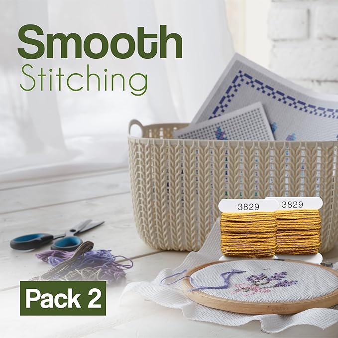 Embroidery Floss Kit and Refills - Cotton Threads - DMC Color Coding for Cross Stitch, String Crafts, Friendship Bracelets