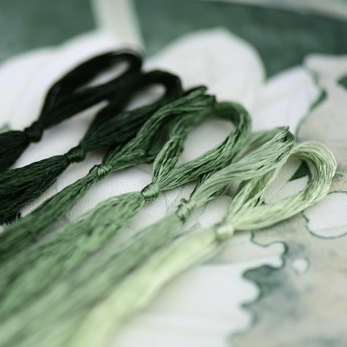 Mulberry Silk Floss Embroidery Thread Floss-Cross Stitch Threads China Silk Woven Jewelry Threads DIY Sewing Kits (40)